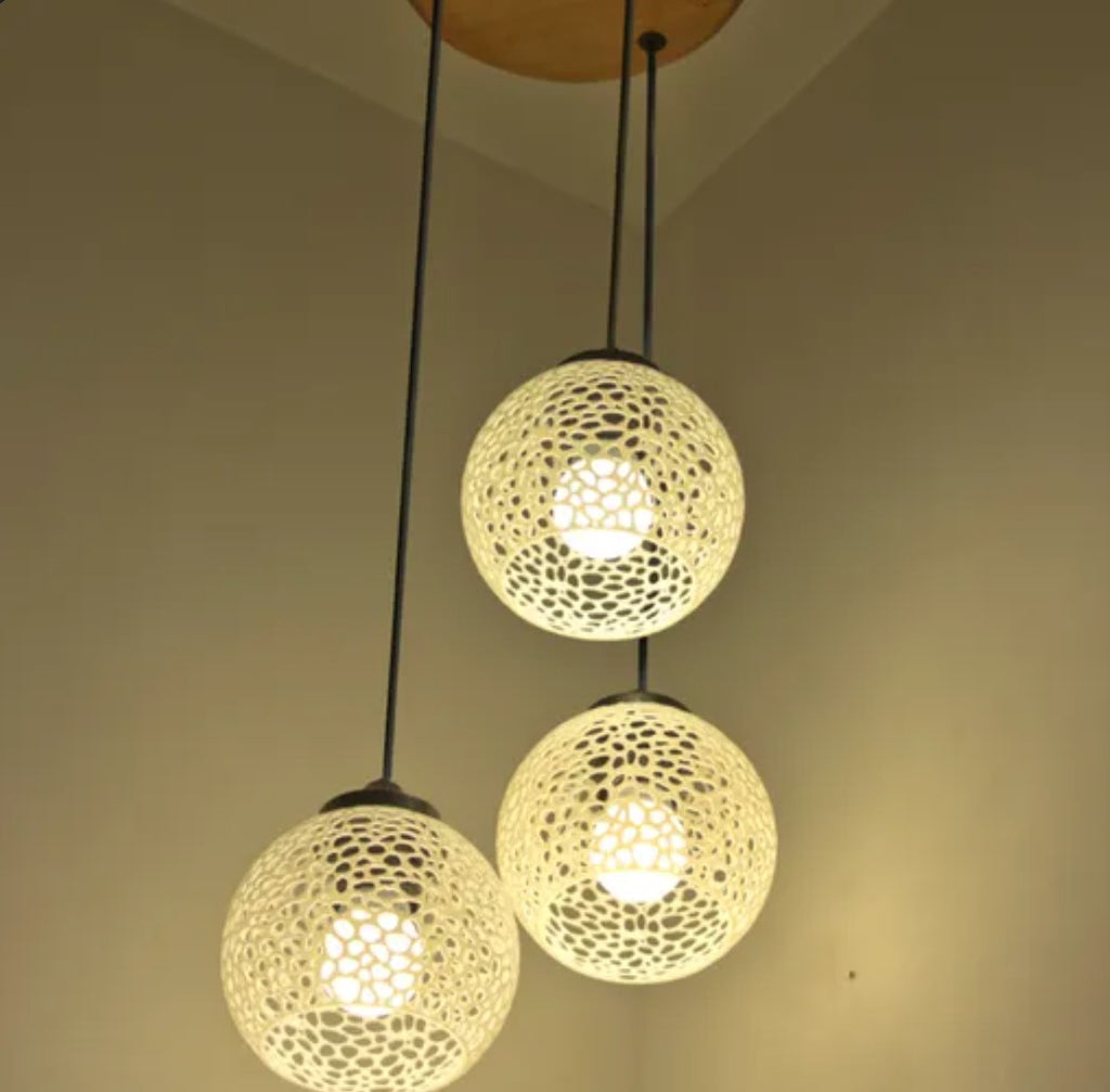 ByCraft 3D-printed Orb Lamp 1=pic without light