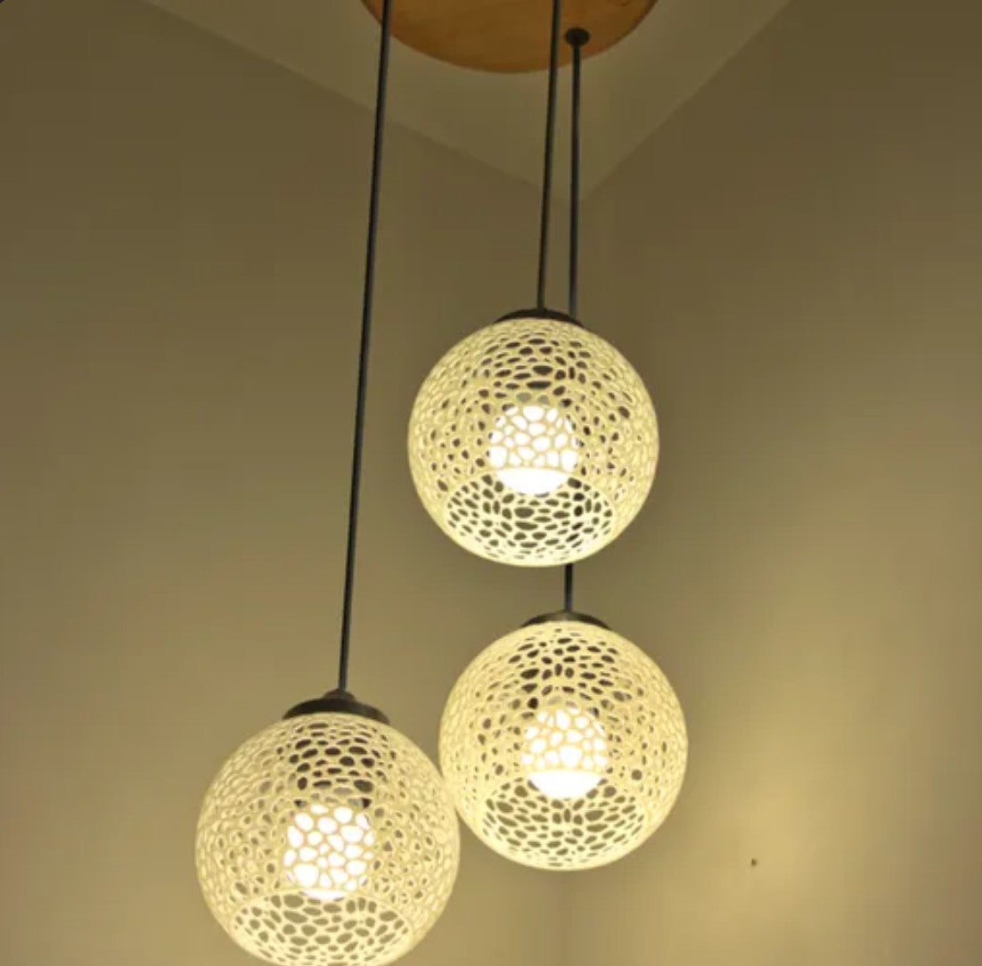 ByCraft 3D-printed Orb Lamp 1=pic without light
